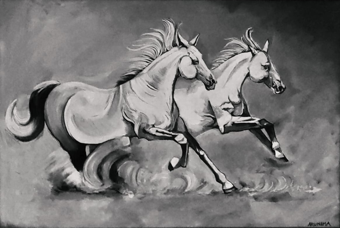 Running Horses- Poise