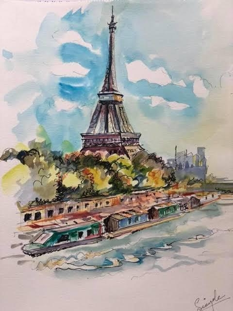 Eiffel by the Seine
