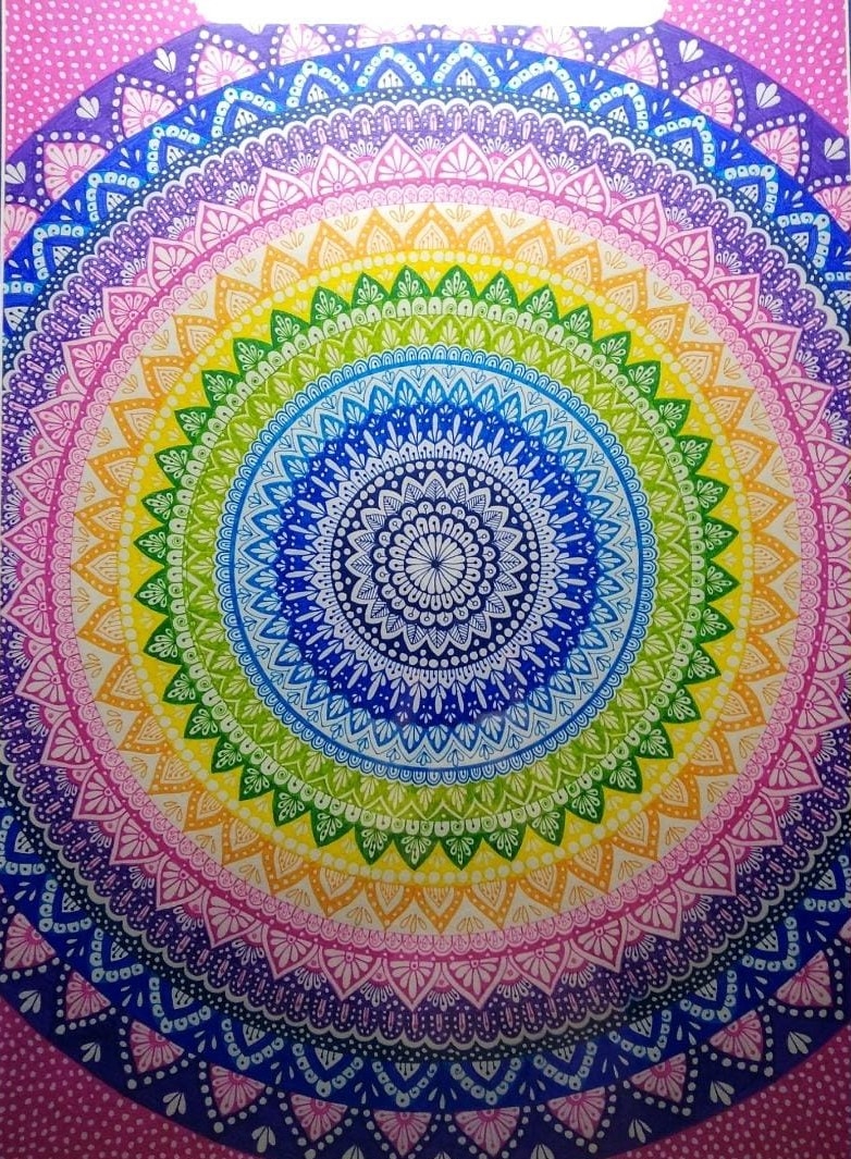 Colored Chakra Mandala