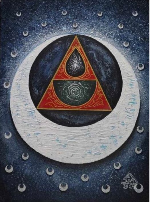Water with Sky, Air and Fire Element