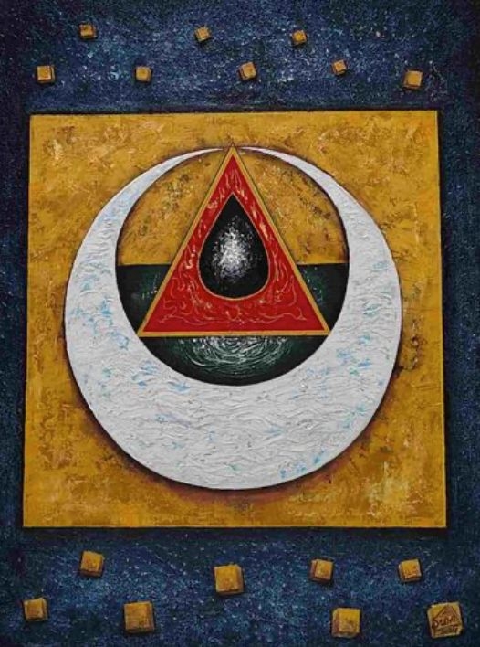 Earth with Sky, Air, Fire and water Element
